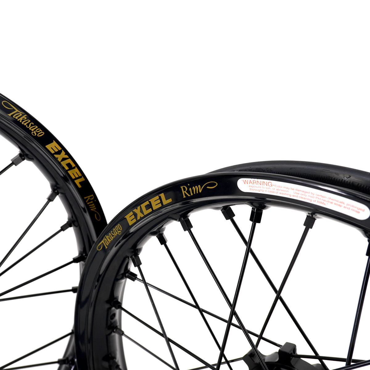 US Stock KKE 19" 16" Spoke Alloy Wheels Fit Talaria Sting MX3 / R MX4 Electric E-bike Black Takasago EXCEL Rims