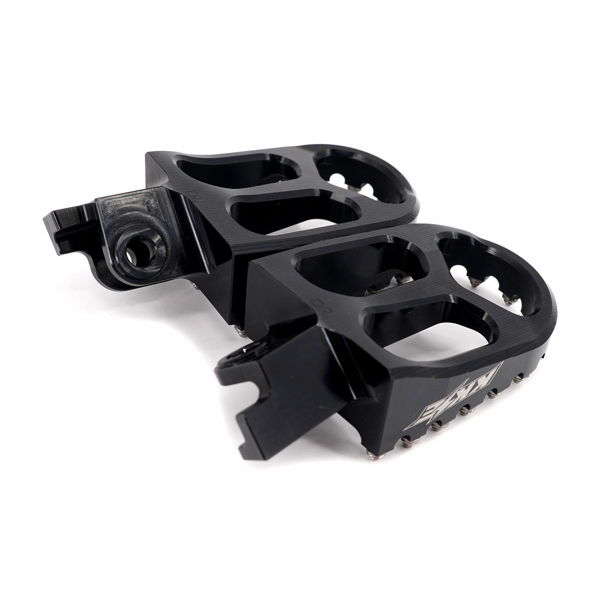 KKE Footpegs Billet Foot Rest For Rawrr Mantis, Mantis X, Red and Black (Collective)