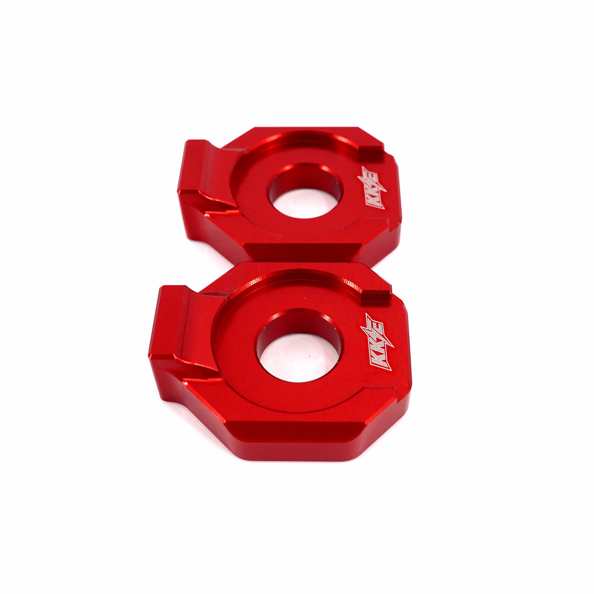 KKE Axle Chain Adjuster Blocks Fit Rawrr Mantis, Mantis X Black and Red (Collective)
