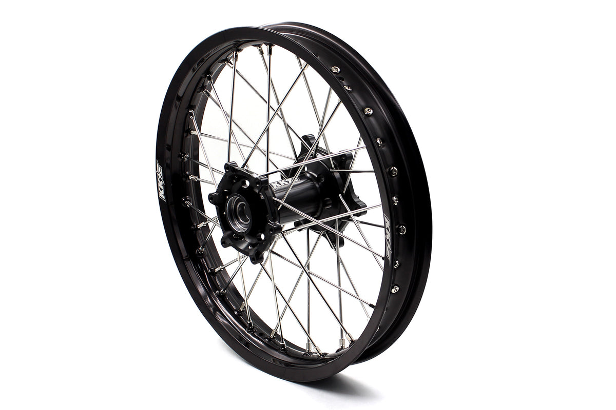KKE Enduro 1.6*21" & 2.15*18" CNC Hub Electric Dirtbike Alloy Wheels Rims Fit STARK VARG Black Hub