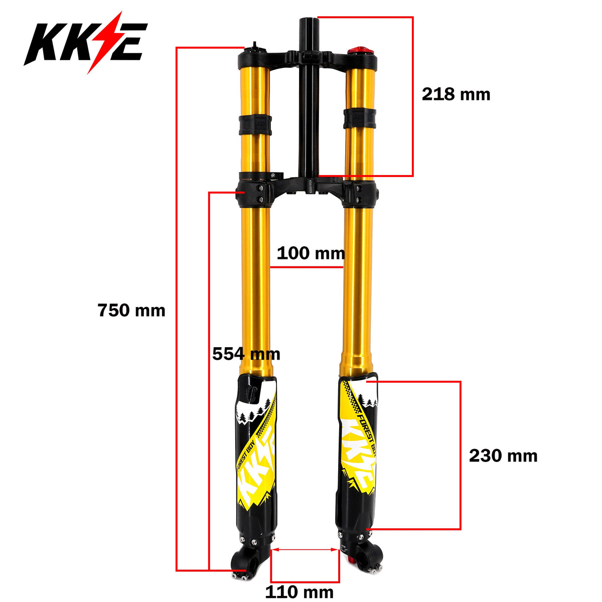 KKE 35MM Upgraded 5.5 Version Front Suspension Fork Fit Surron Light Bee, E-Ride Pro-SS, Talaria Sting MX3/MX4/R