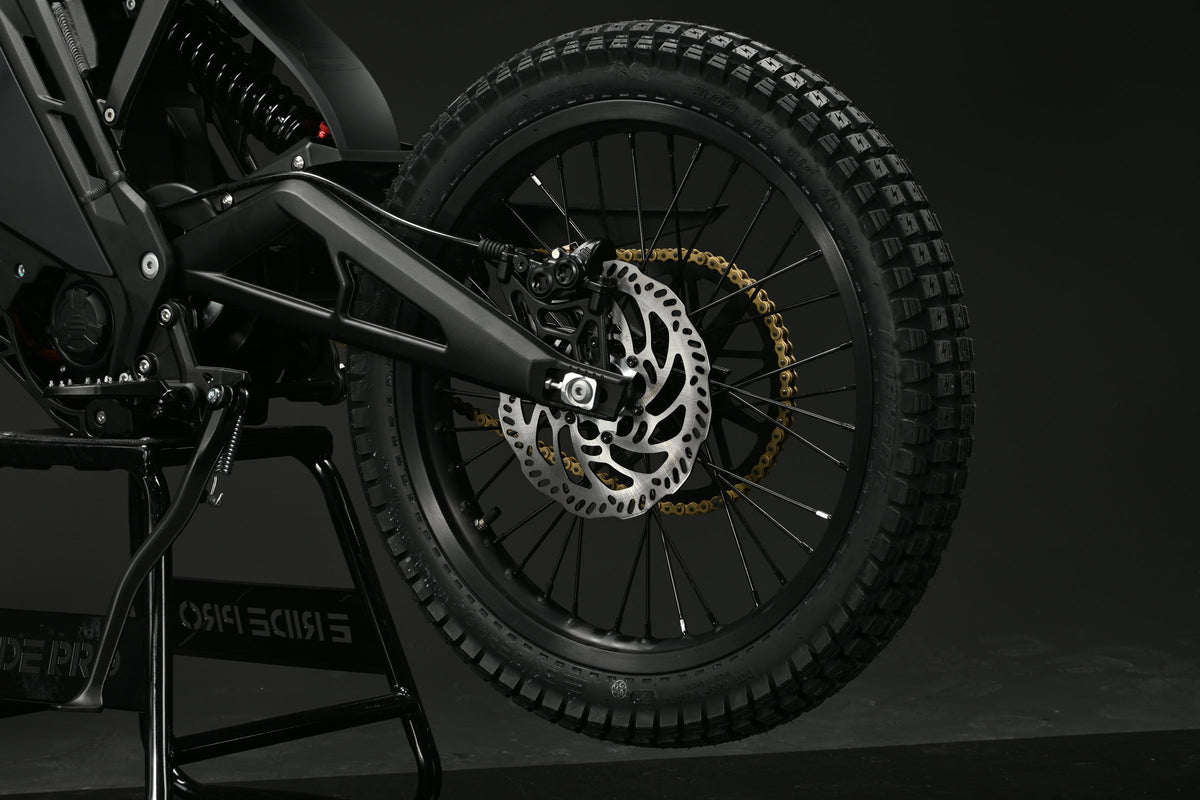 E-Ride Pro SE rear wheel and swingarm