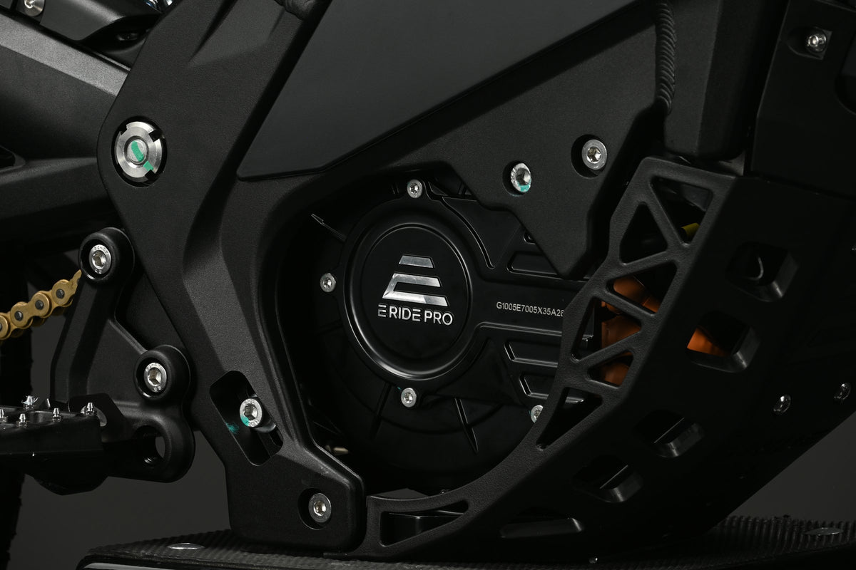 E-Ride Pro SE motor and frame detail