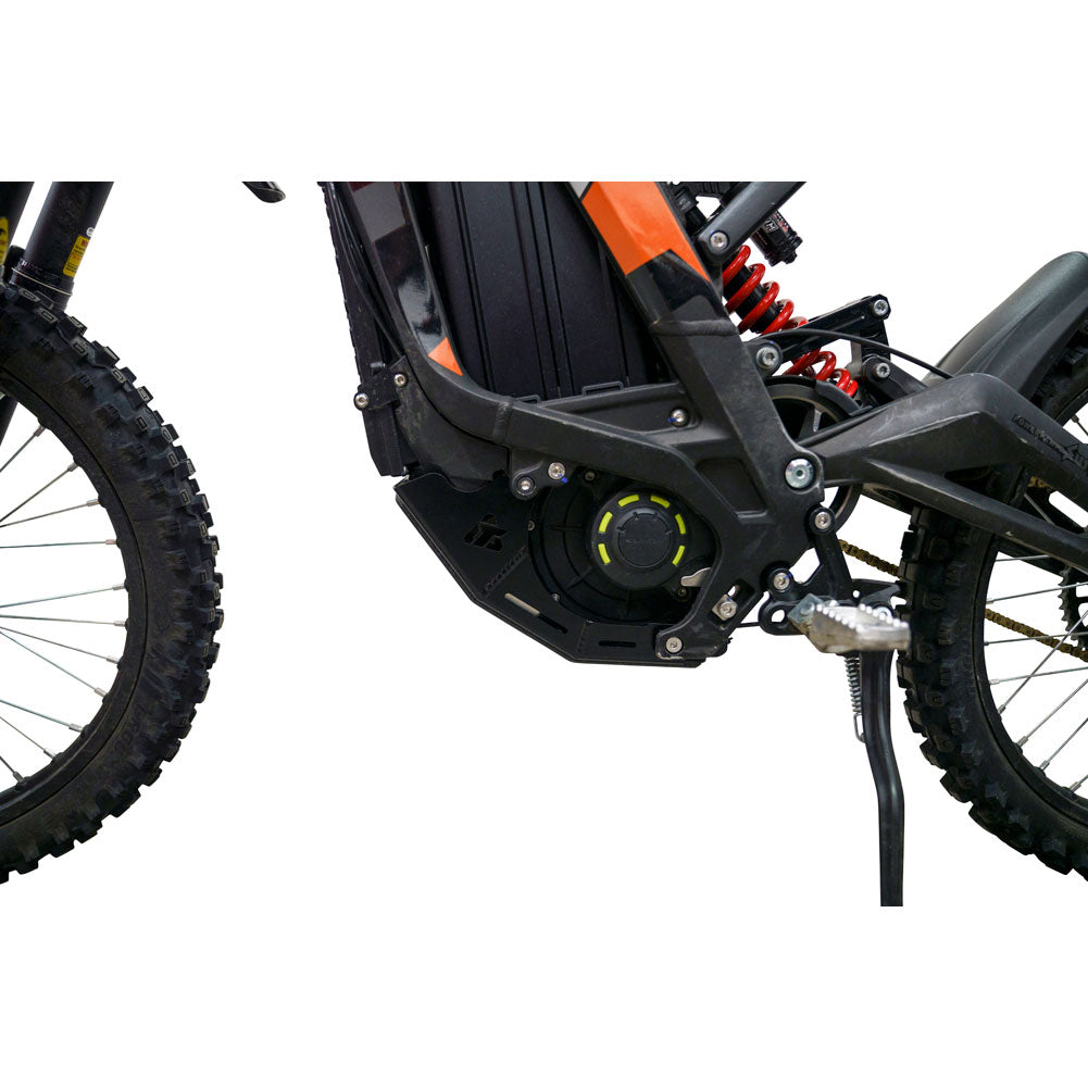Tusk Quiet Glide E-Motorcycle Skid Plate Black | SurRon Light Bee X