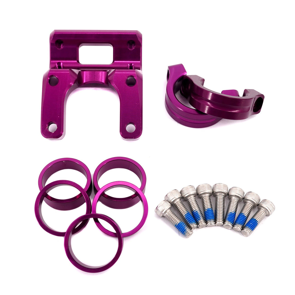 KKE Black Handlebar Risers Kit Fit Talaria Sting e-Bike Bracket Clamps Pads Different Color Available