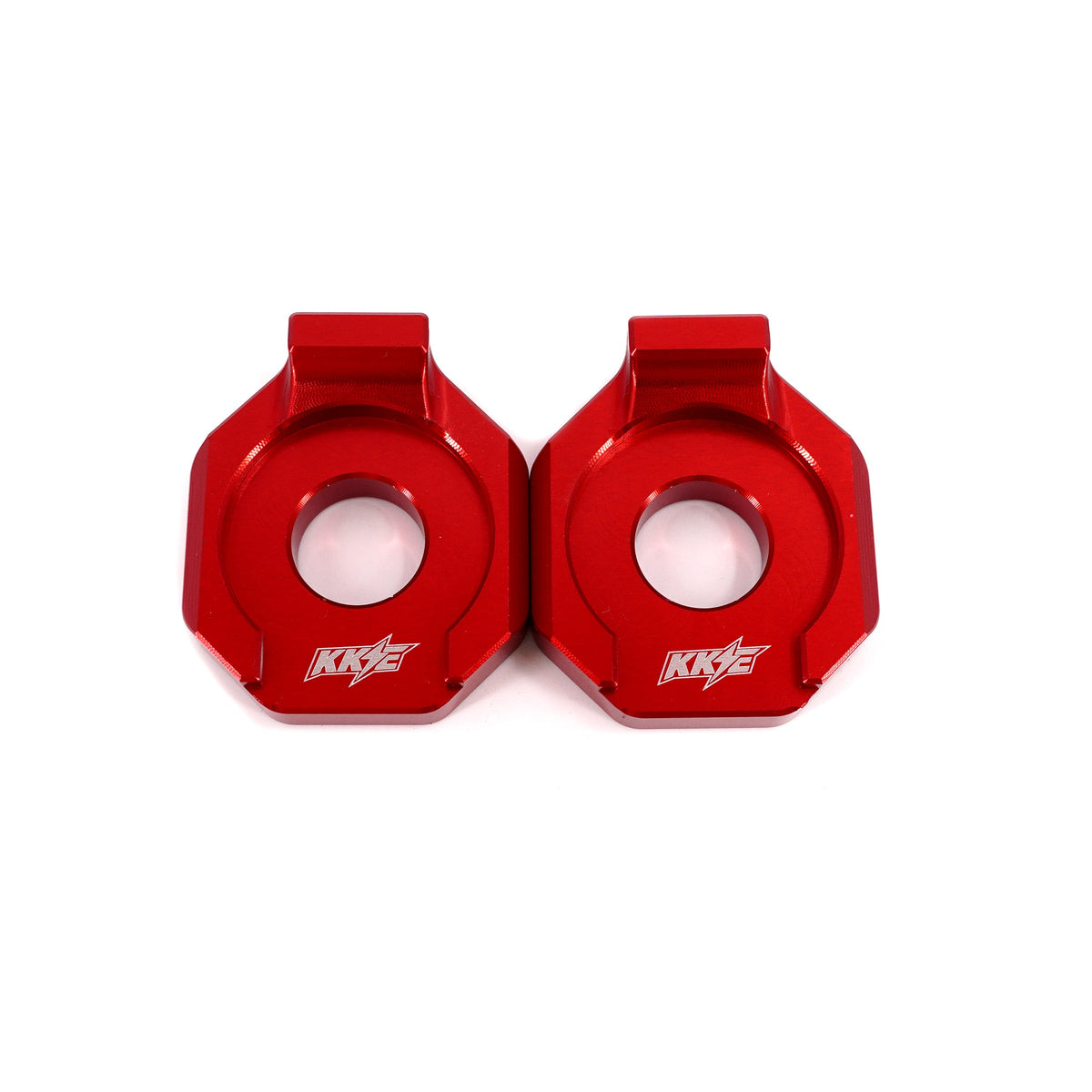KKE Axle Chain Adjuster Blocks Fit Rawrr Mantis, Mantis X Black and Red (Collective)