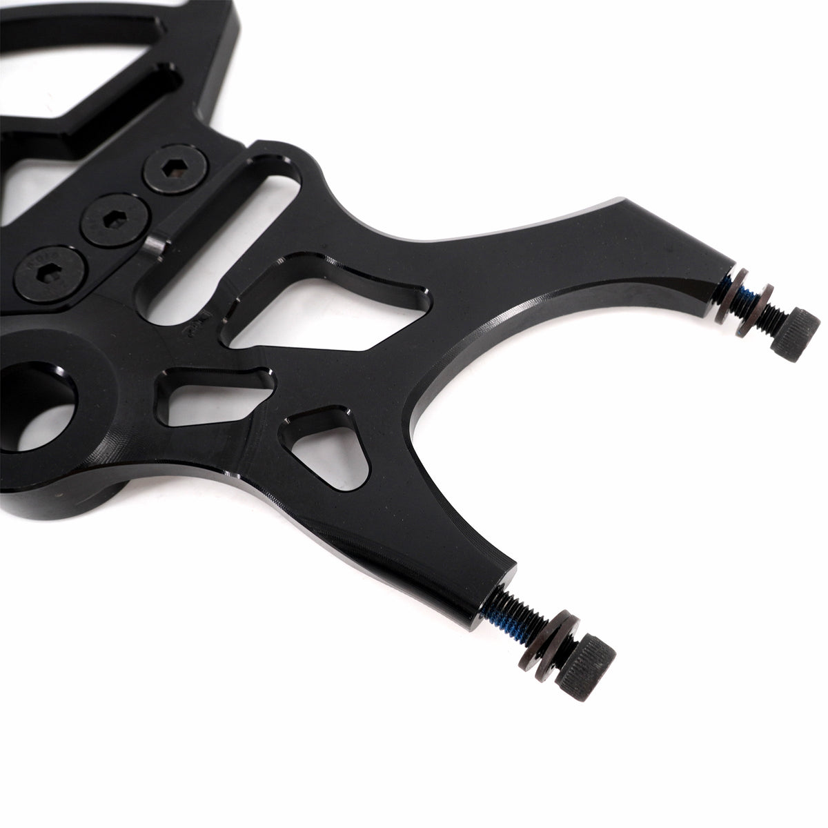 KKE Aluminum Rear Brake Disc Guard Fit Rawrr Mantis, Mantis X Red and Black (Collective)