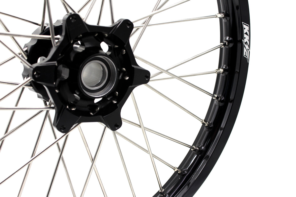 KKE Enduro 1.6*21" & 2.15*18" CNC Hub Electric Dirtbike Alloy Wheels Rims Fit STARK VARG Black Hub