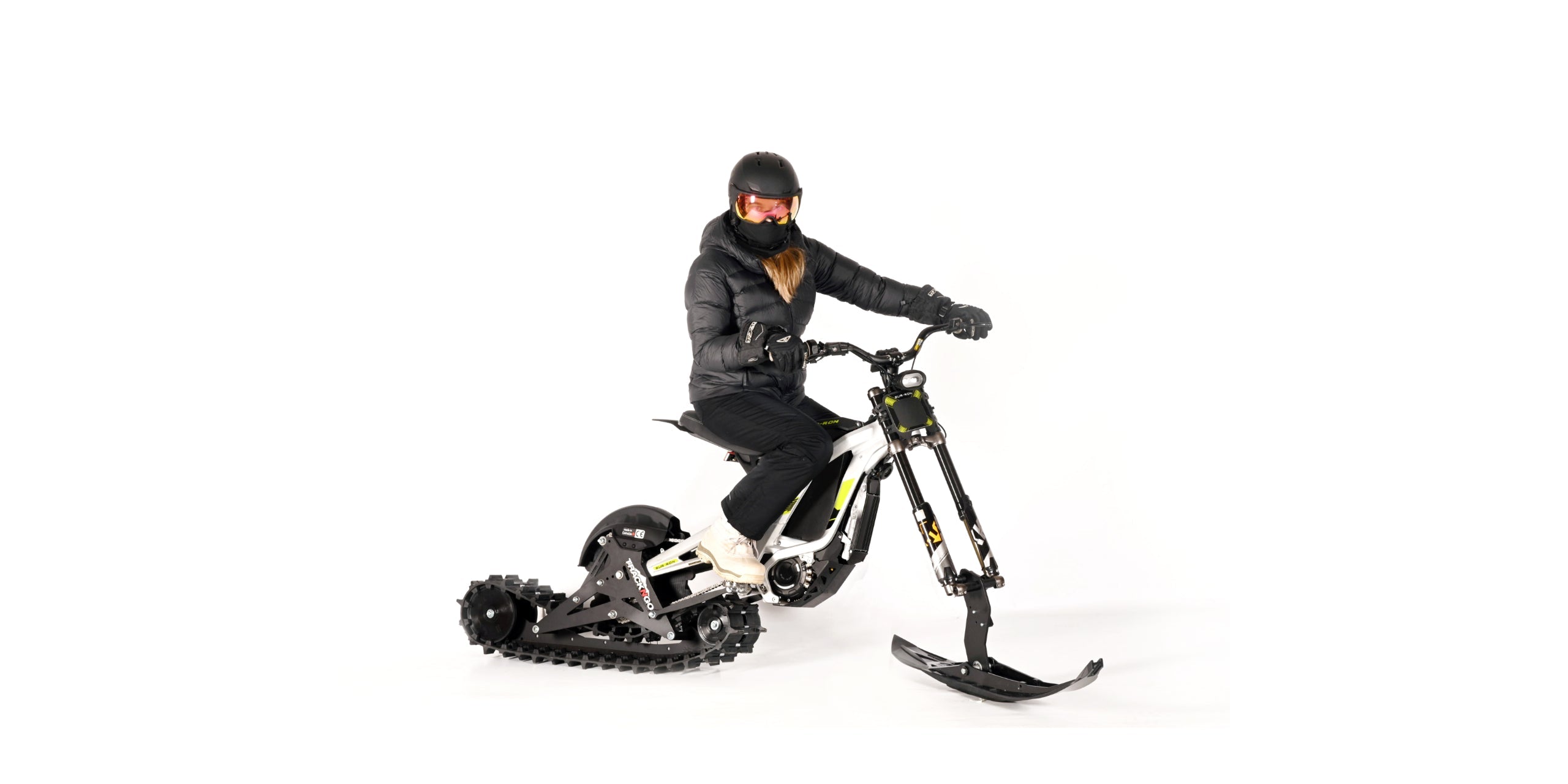 electric snow bicycle TrackNGo Snowbike System (Latest Generation, bike not included) – Power Curve Cycles